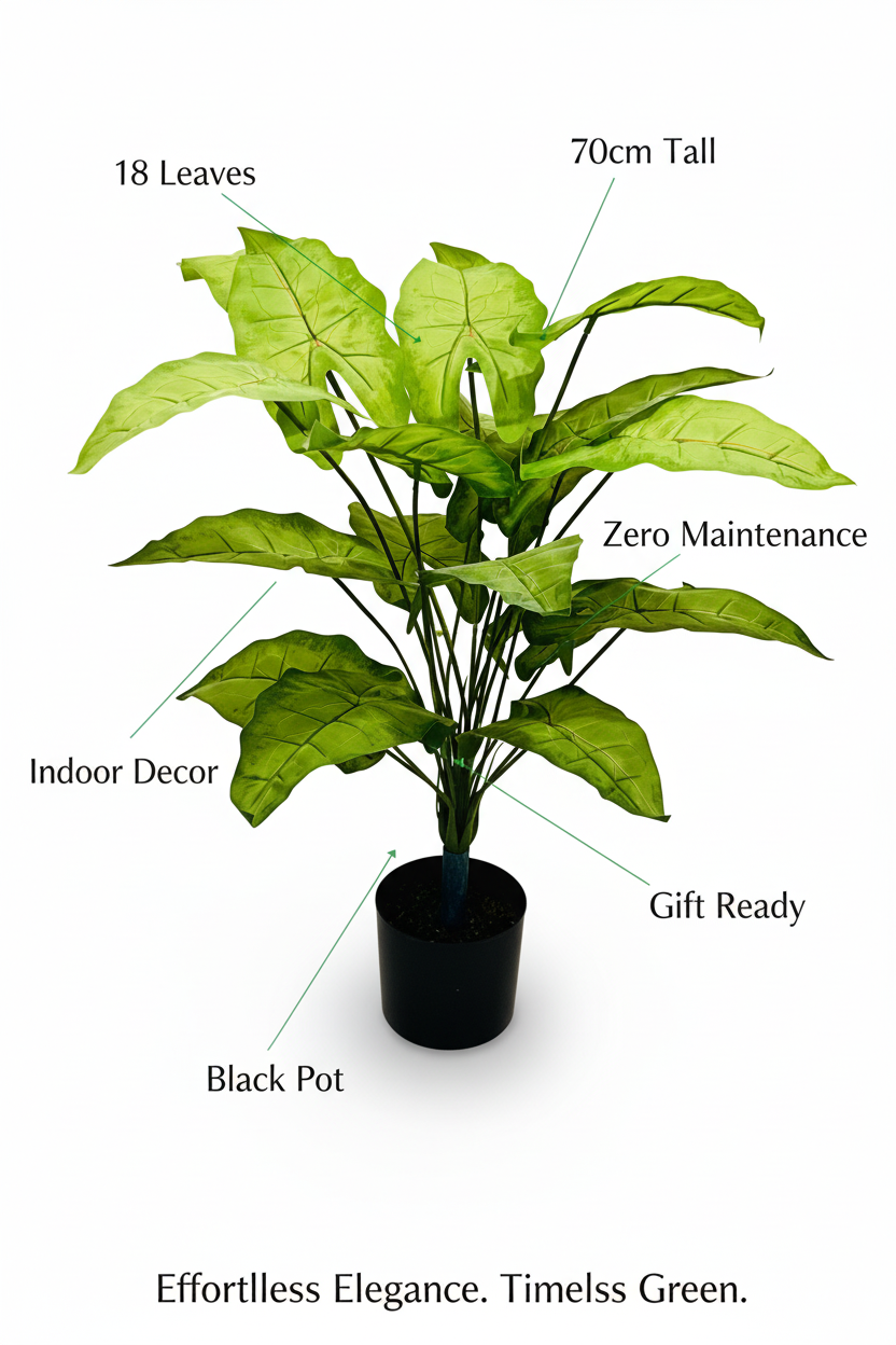 ❤️🌿 Luxury Botanical Plant with Red Veins