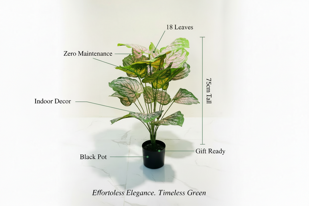 🌸 Pink & Green Elegant Decorative Plant
