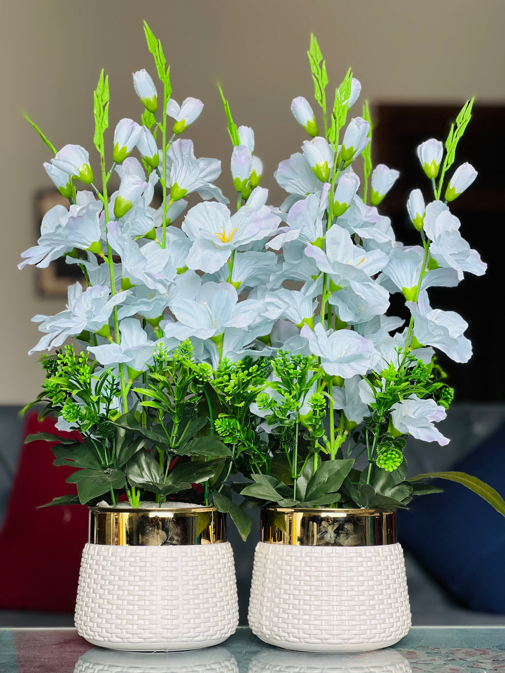 Elegant Floral Vase Set – 2 Pieces ✨
