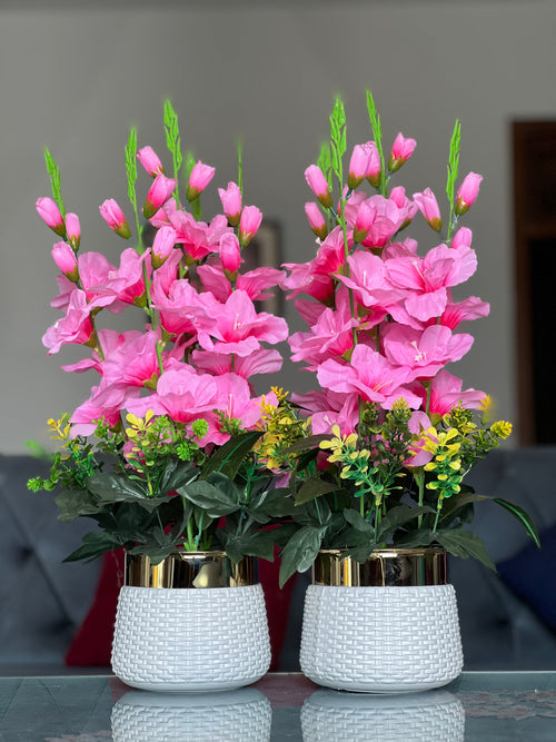 Elegant Floral Vase Set – 2 Pieces ✨
